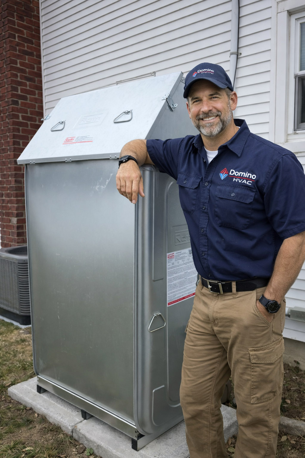 Roth double-wall oil tank installation in a Long Island basement